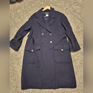 CHANEL COAT Navy Blue Cashmere.